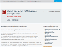 Tablet Screenshot of abc-treuhand.com